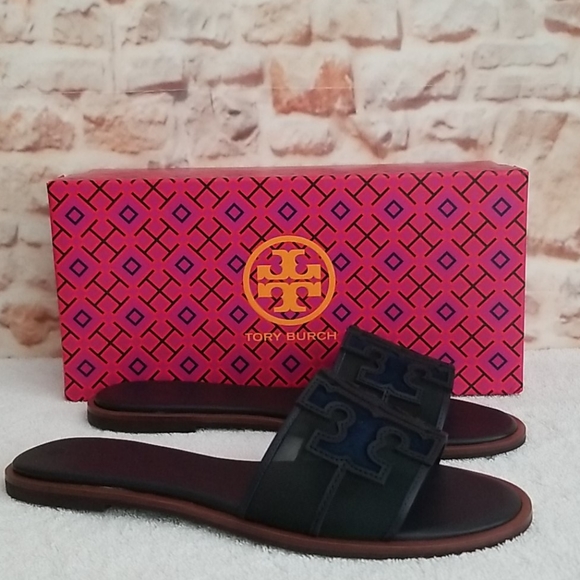 tory burch ines flat slide sandals